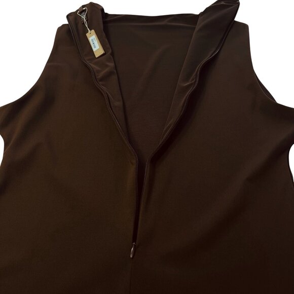 SKIMS All-In-One Mock Neck Sleeveless Jumpsuit Cocoa 4X - Picture 7 of 11